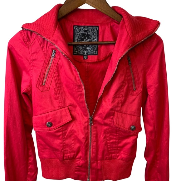 Beverly Hills Polo Club Jackets & Blazers - Beverly Hills Polo Club Red Bomber Jacket